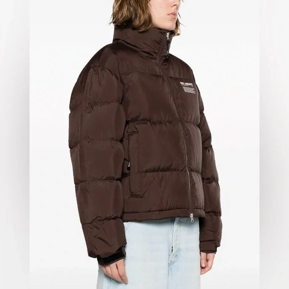 New Axel Arigato Woman’s Observer Brown PreprocessedDown Puffer Jacket Size XS